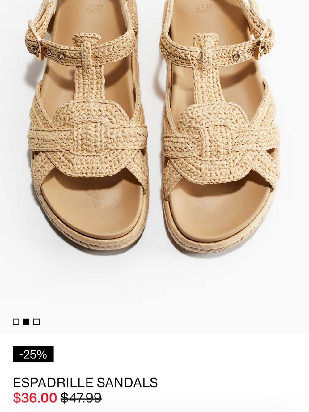 Braided T-Strap Sandals in Natural Beige